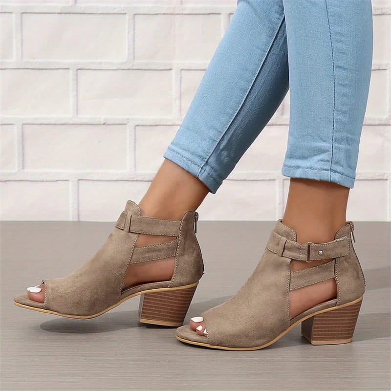 Γυναικεία Αστραγαλάκια Peep Toe