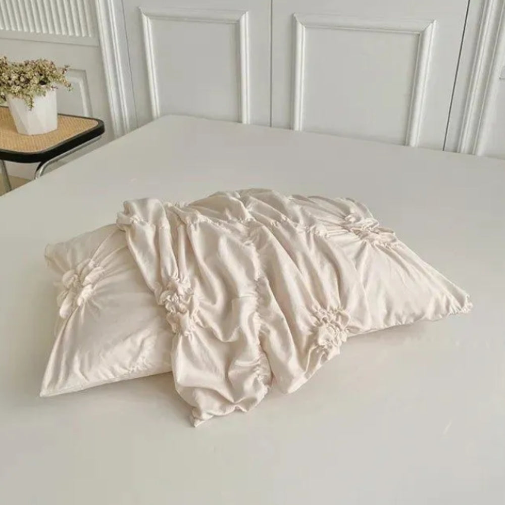 Πολυτελές Σετ Παπλωματοθήκης με Σχέδιο Pinch Pleat