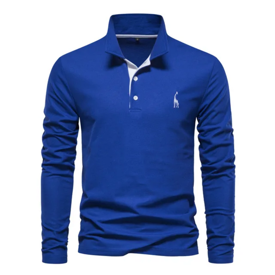 Ανδρική Μακρυμάνικη Μπλούζα Polo Slim Fit