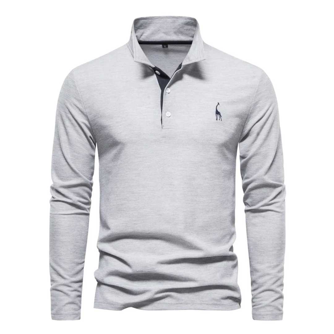 Ανδρική Μακρυμάνικη Μπλούζα Polo Slim Fit