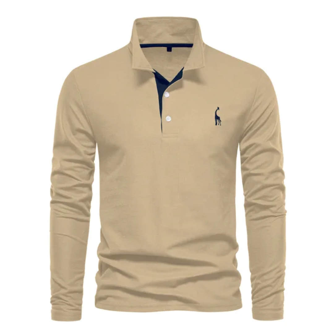 Ανδρική Μακρυμάνικη Μπλούζα Polo Slim Fit