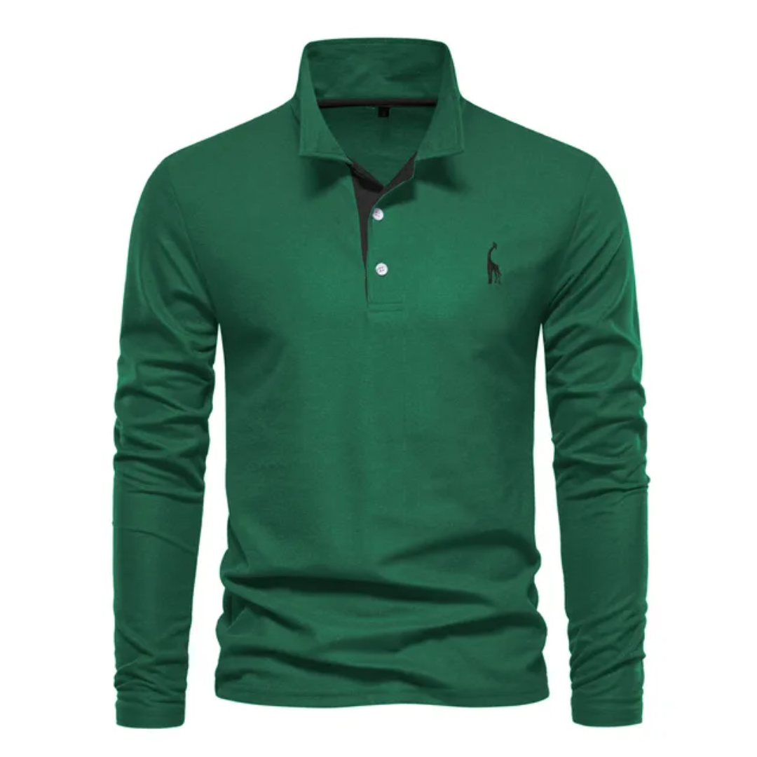 Ανδρική Μακρυμάνικη Μπλούζα Polo Slim Fit