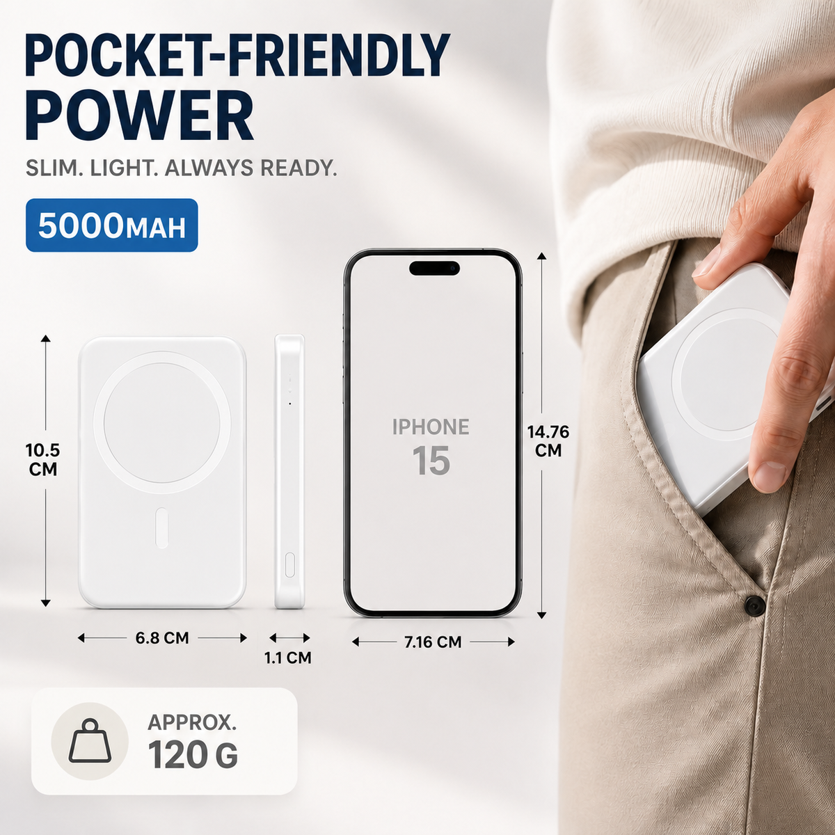 Μαγνητικό Power Bank Snapway