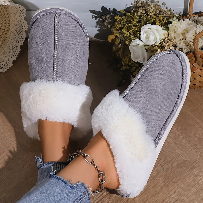 Γυναικείες Λούσινες Παντόφλες Σπιτιού