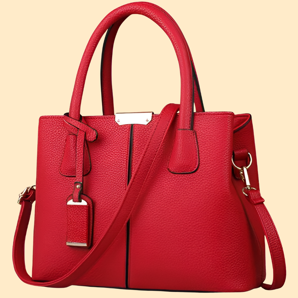 Κομψή Δερμάτινη Γυναικεία Τσάντα Ώμου