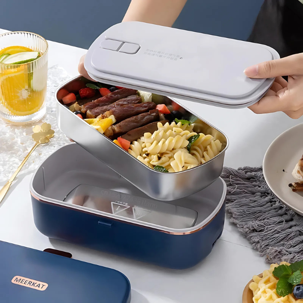 Ηλεκτρικό Θερμαινόμενο Δοχείο Φαγητού σε Μπλε Χρώμα
