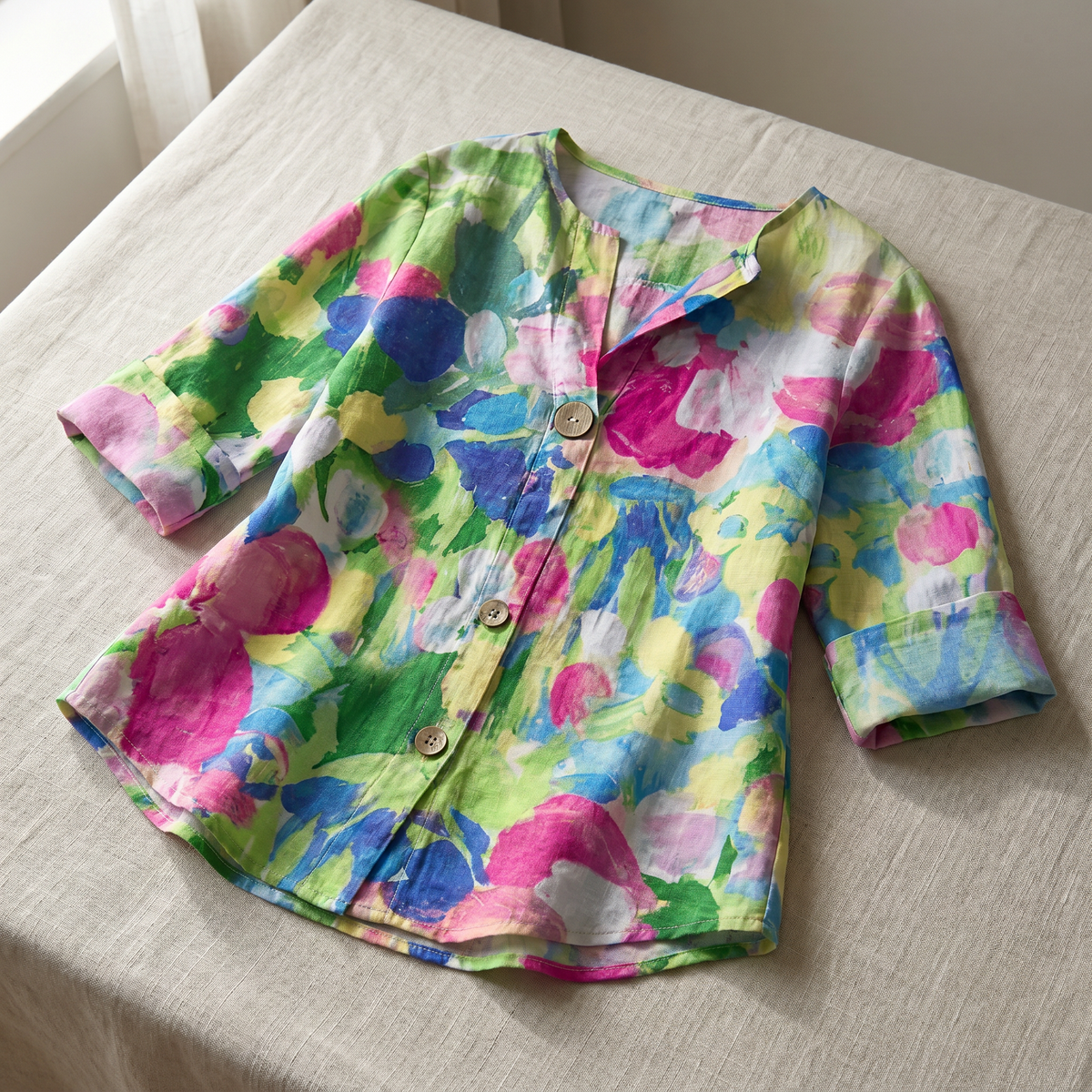 Γυναικεία Φλοράλ Μπλούζα | Ελαφρύ και Αναπνεύσιμο Τοπ | Κομψό για Καθημερινές και Επίσημες Εμφανίσεις