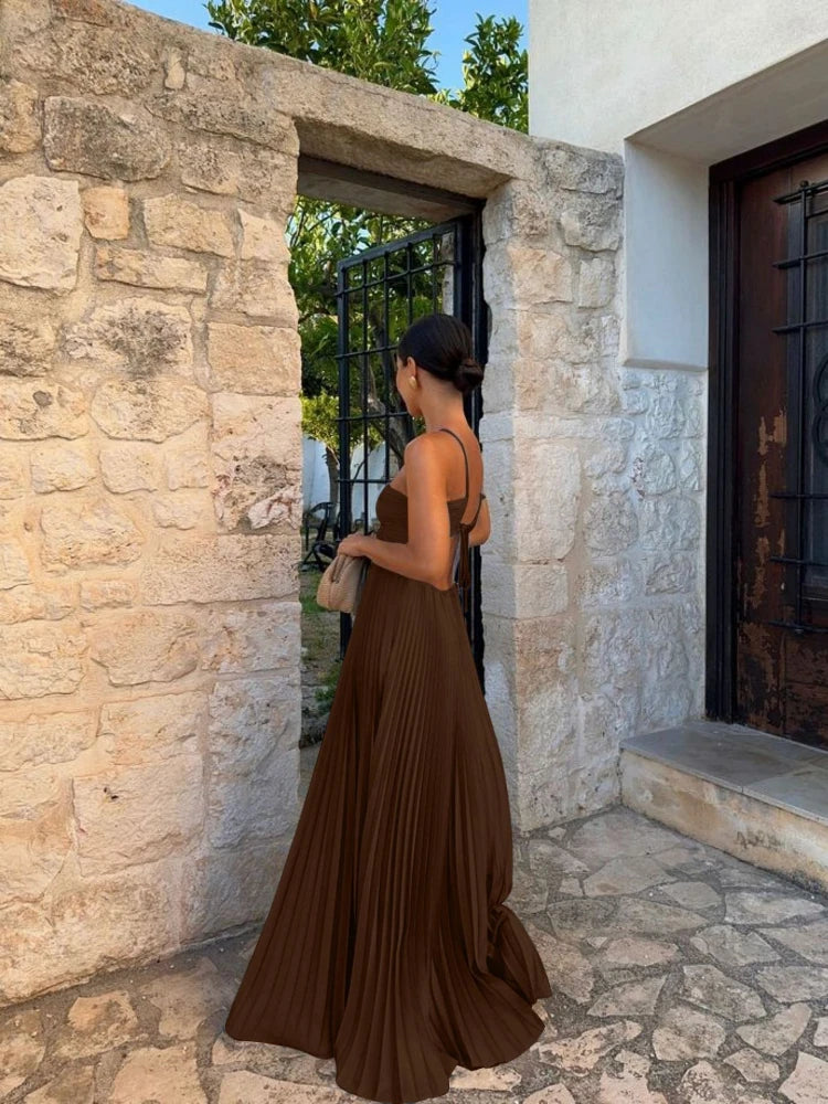 Κομψό Πλισέ Μάξι Φόρεμα για Κάθε Περίσταση