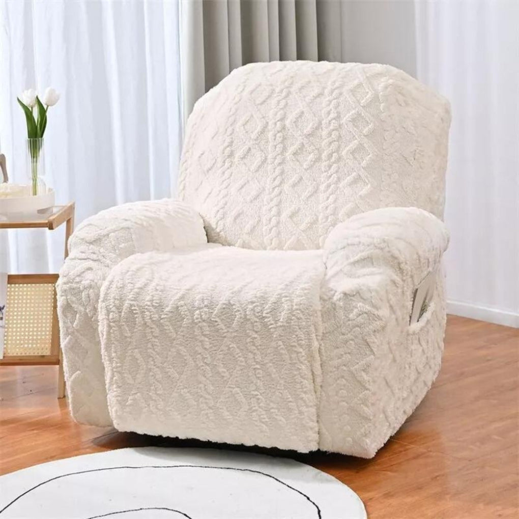 Λούσιμο Κάλυμμα για Πολυθρόνα Recliner με Πλεκτή Υφή Cable Knit