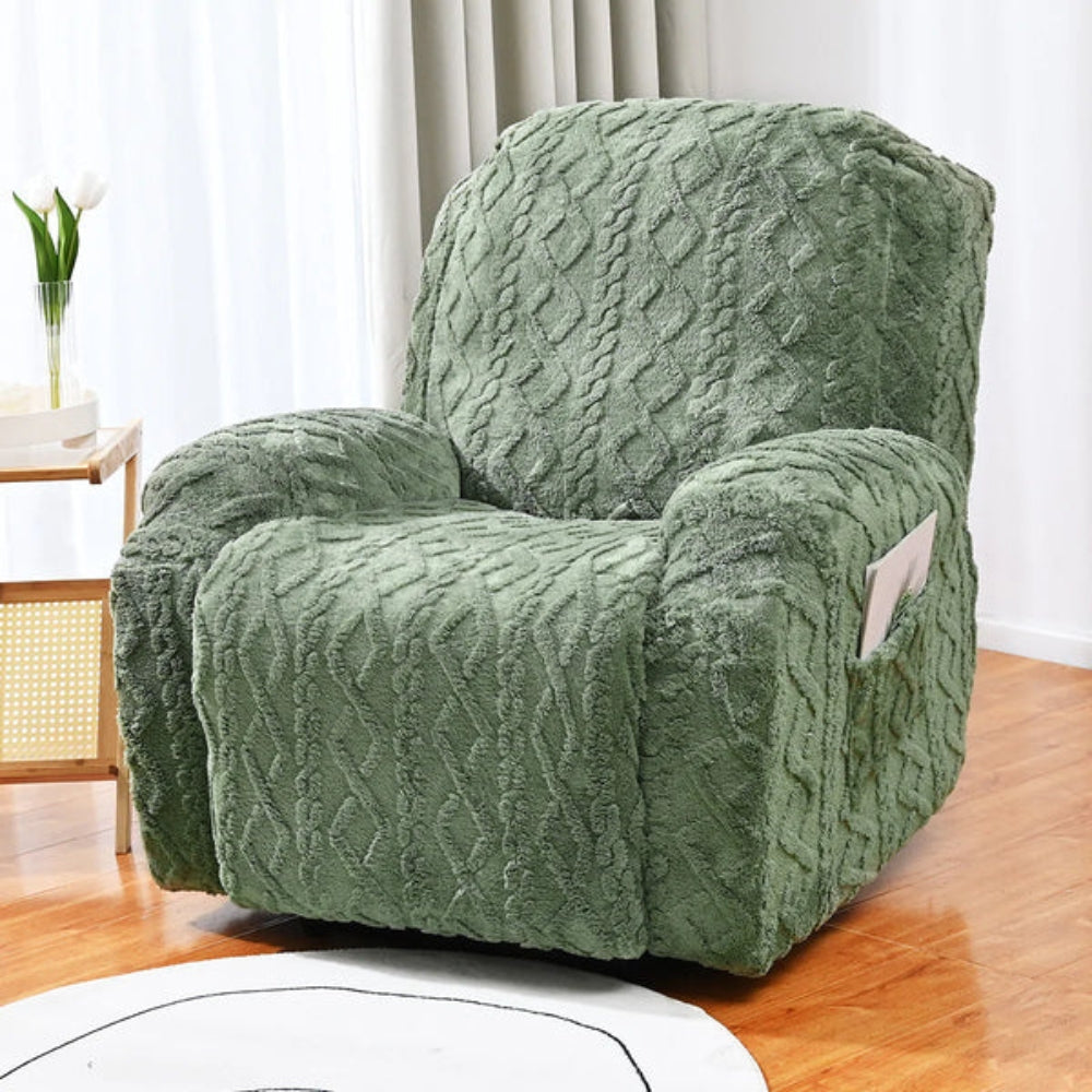 Λούσιμο Κάλυμμα για Πολυθρόνα Recliner με Πλεκτή Υφή Cable Knit