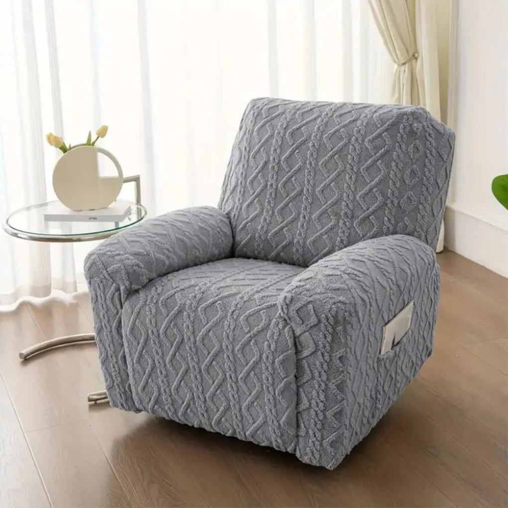 Λούσιμο Κάλυμμα για Πολυθρόνα Recliner με Πλεκτή Υφή Cable Knit