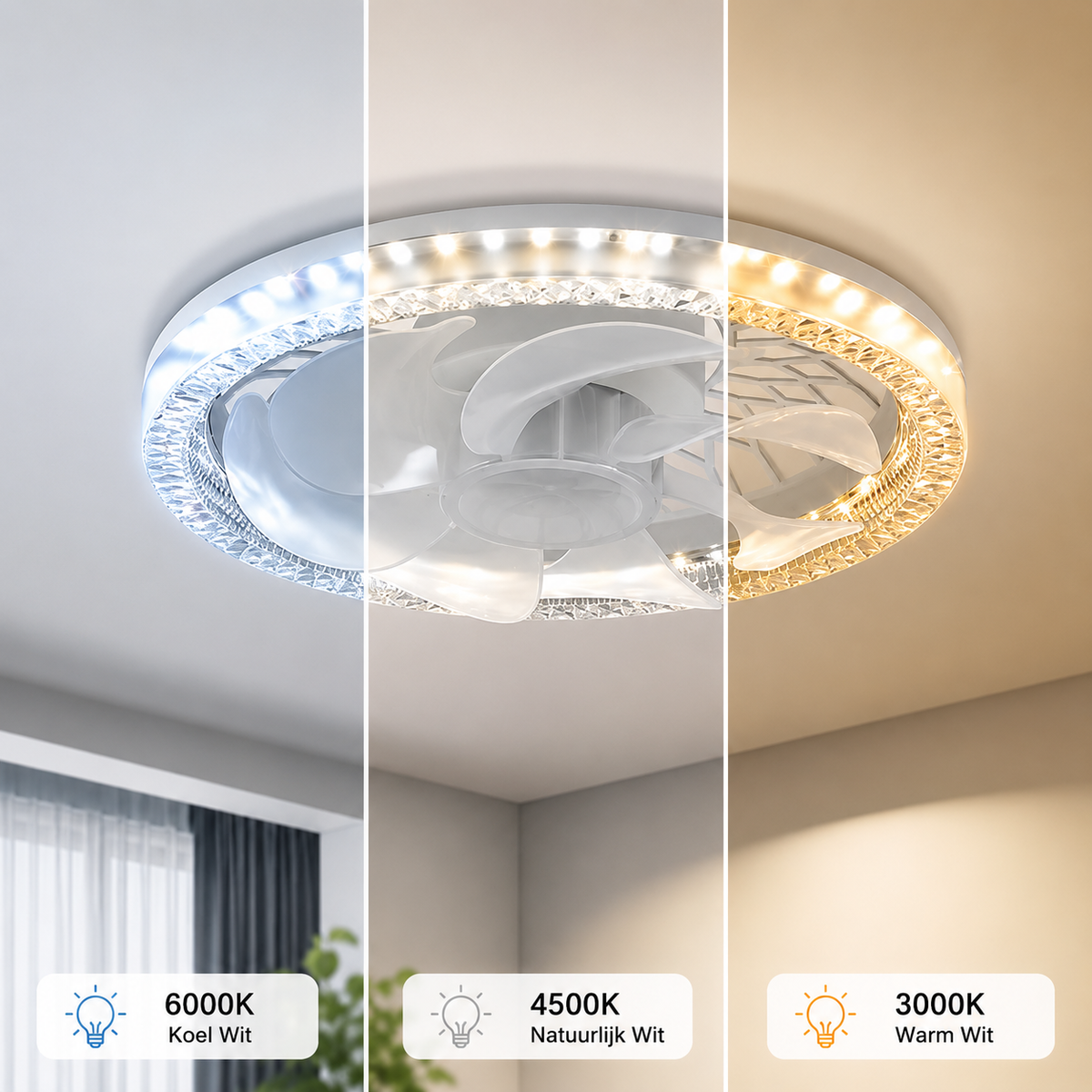 Έξυπνο Φωτιστικό Οροφής RGB Ντιμαριζόμενο WiFi για Σαλόνι