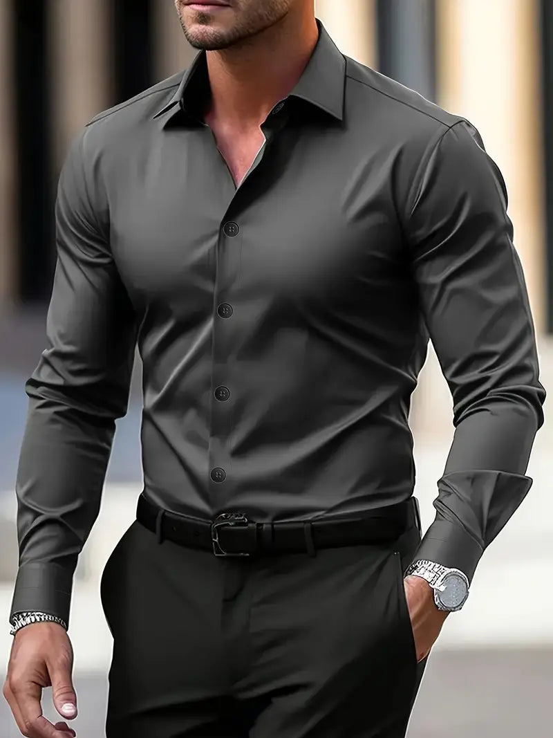 Ανδρικό Επίσημο Πουκάμισο Slim-Fit