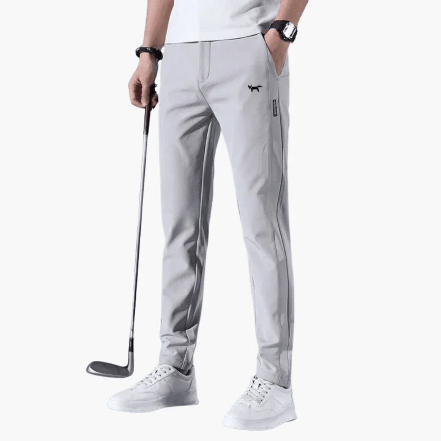 Ανδρικό Παντελόνι Slim Fit με Ελαστική Μέση και Φερμουάρ