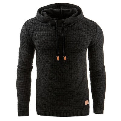 Ανδρικό Χειμερινό Φούτερ με Κουκούλα Slim Fit