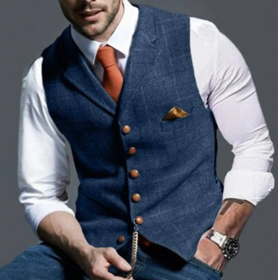 Ανδρικό Επίσημο Γιλέκο Slim-Fit