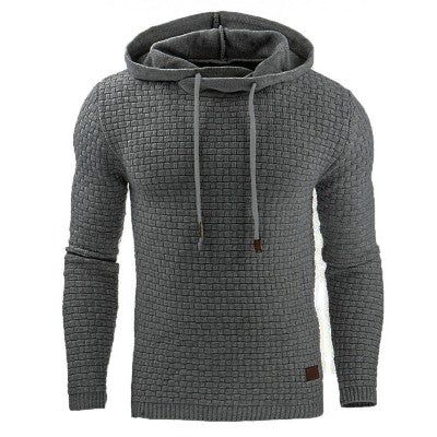 Ανδρικό Χειμερινό Φούτερ με Κουκούλα Slim Fit