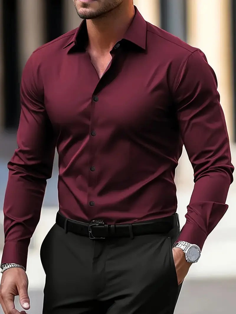 Ανδρικό Επίσημο Πουκάμισο Slim-Fit