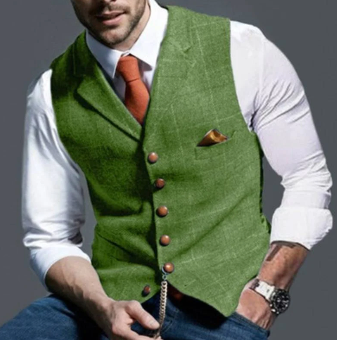 Ανδρικό Επίσημο Γιλέκο Slim-Fit
