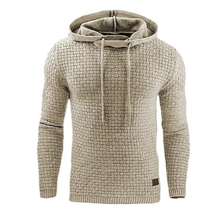 Ανδρικό Χειμερινό Φούτερ με Κουκούλα Slim Fit