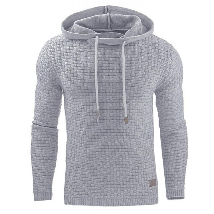 Ανδρικό Χειμερινό Φούτερ με Κουκούλα Slim Fit