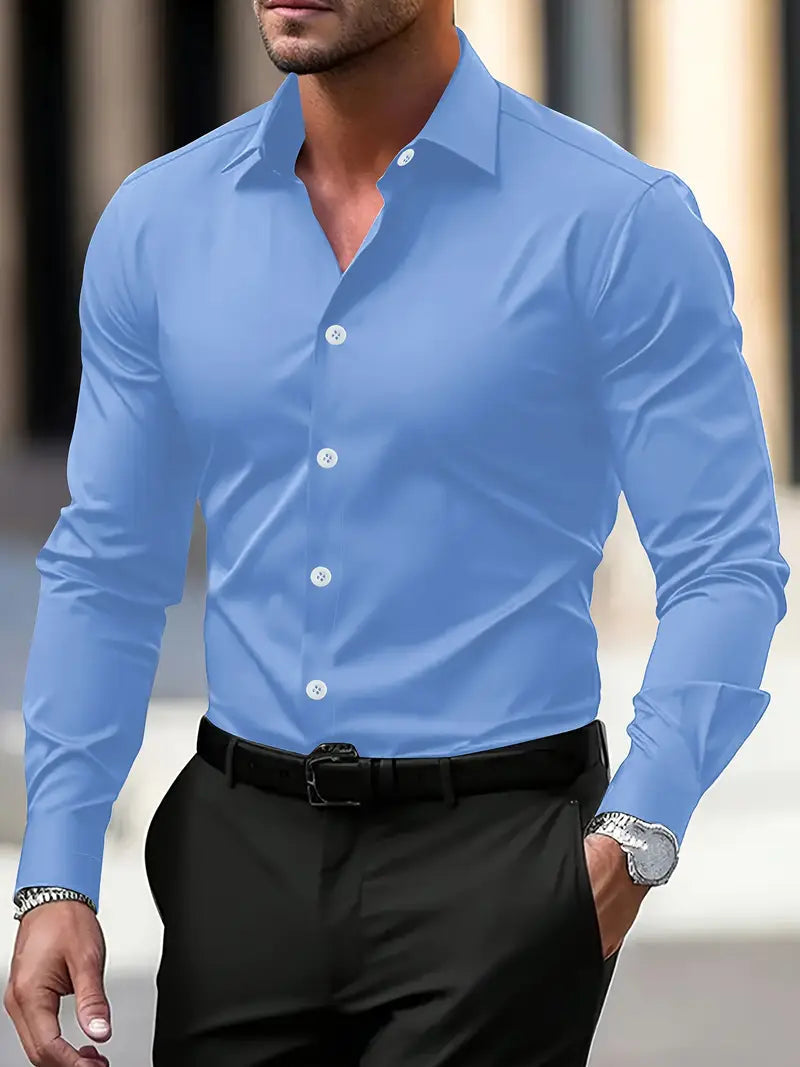 Ανδρικό Επίσημο Πουκάμισο Slim-Fit