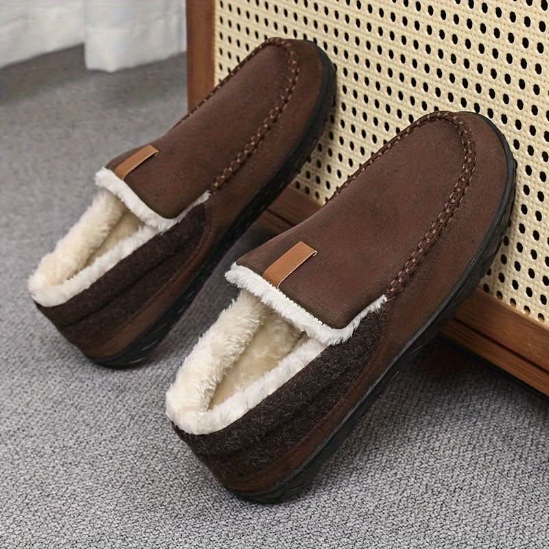 Ζεστά Ανδρικά Slip-On Παπούτσια από Συνθετικό Μαλλί