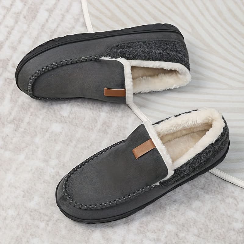 Ζεστά Ανδρικά Slip-On Παπούτσια από Συνθετικό Μαλλί