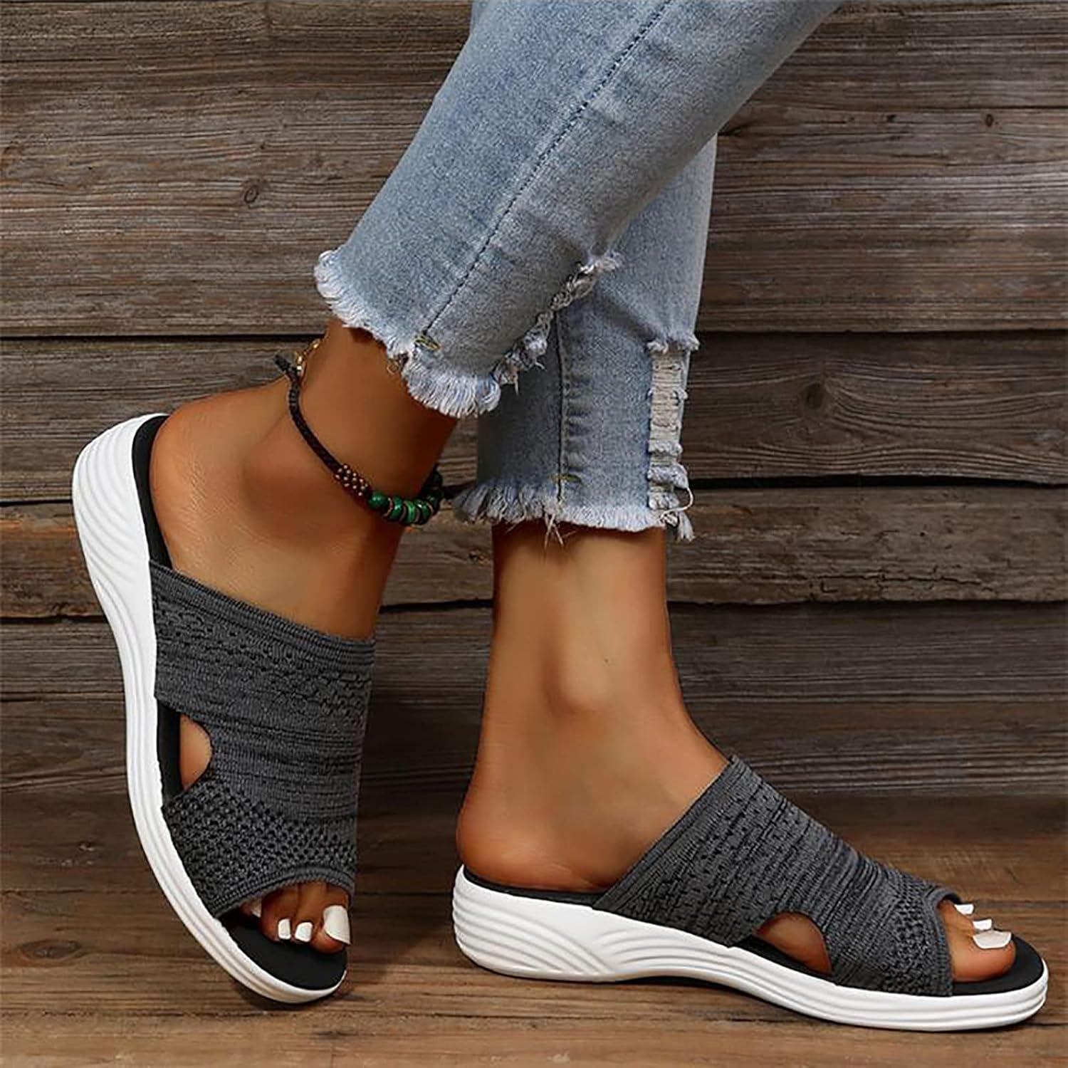 Γυναικεία Αναπνεόμενα Παντόφλια Slip-On με Ανατομική Σόλα
