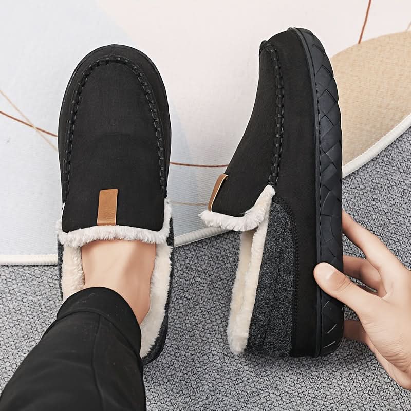 Ζεστά Ανδρικά Slip-On Παπούτσια από Συνθετικό Μαλλί