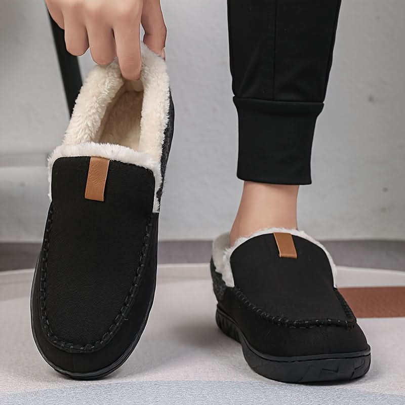 Ζεστά Ανδρικά Slip-On Παπούτσια από Συνθετικό Μαλλί