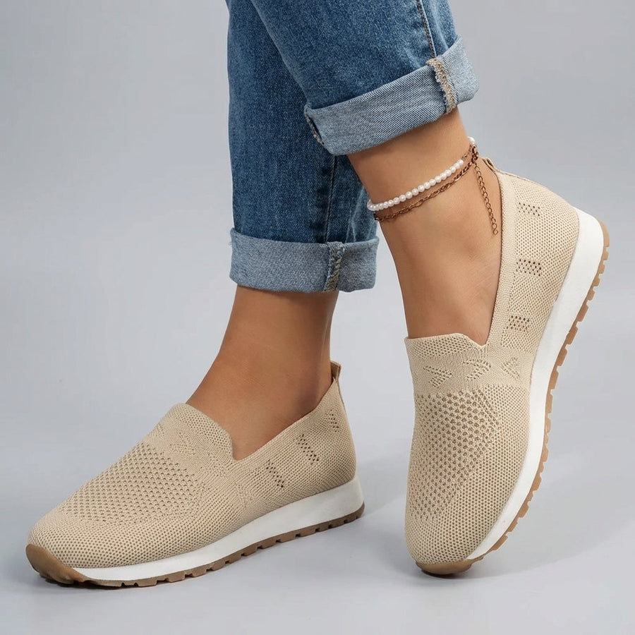 Άνετα Πλεκτά Slip-On Sneakers με Υποστήριξη Καμάρας