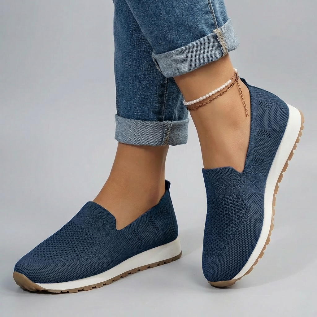 Άνετα Πλεκτά Slip-On Sneakers με Υποστήριξη Καμάρας