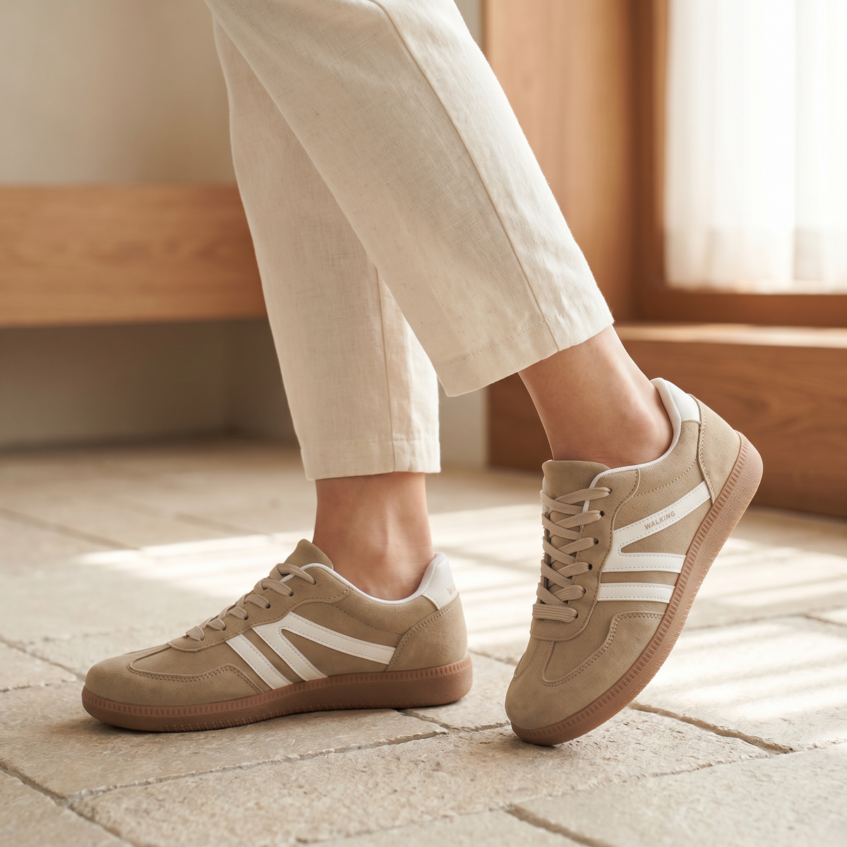 Γυναικεία Ελαφριά Slip-On Sneakers | Άνετα Παπούτσια Περιπάτου για Κάθε Μέρα