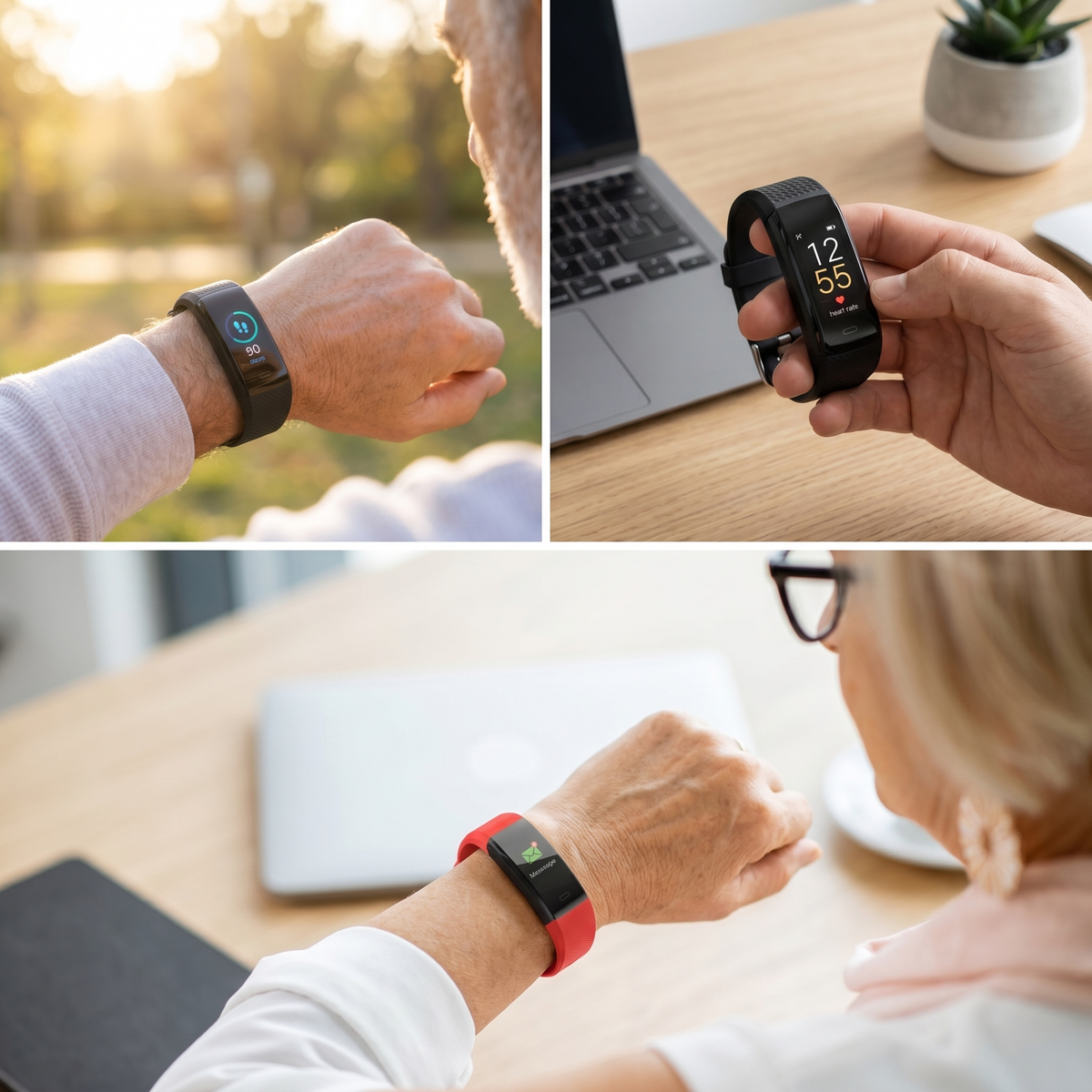 Smartwatch για Ηλικιωμένους | Παρακολούθηση Υγείας με Καταγραφή Καρδιακών Παλμών & Πίεσης Αίματος | Εύχρηστος Σχεδιασμός για Δραστήρια Ζωή