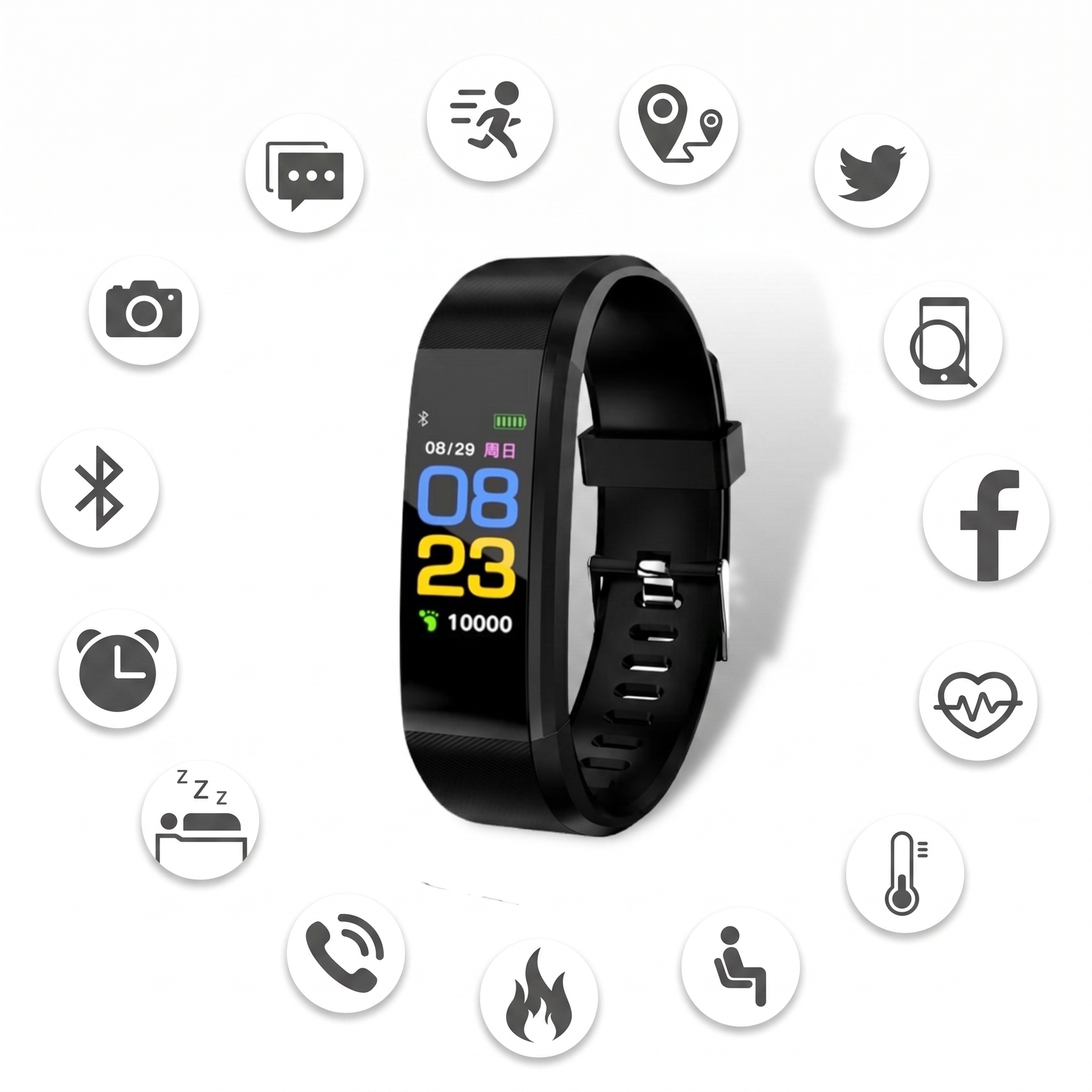 Smartwatch για Ηλικιωμένους | Παρακολούθηση Υγείας με Καταγραφή Καρδιακών Παλμών & Πίεσης Αίματος | Εύχρηστος Σχεδιασμός για Δραστήρια Ζωή