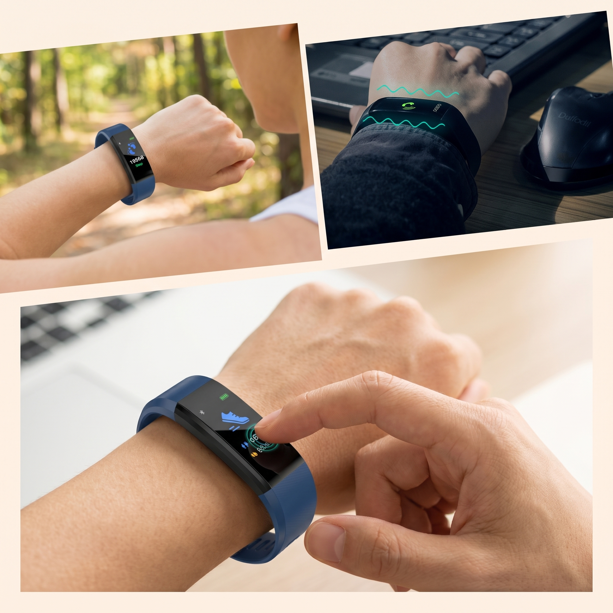 Smartwatch για Ηλικιωμένους | Παρακολούθηση Υγείας με Καταγραφή Καρδιακών Παλμών & Πίεσης Αίματος | Εύχρηστος Σχεδιασμός για Δραστήρια Ζωή