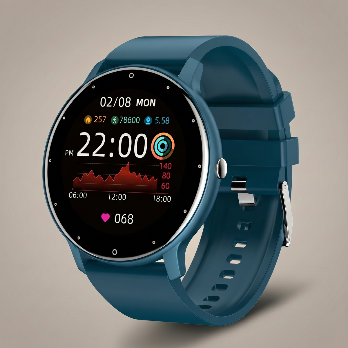 Smartwatch για Ηλικιωμένους | Καταγραφή Καρδιακών Παλμών & Δραστηριότητας | Εύχρηστο Ρολόι Bluetooth