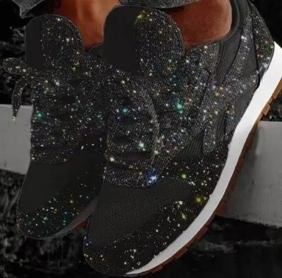 Γυναικεία Μοντέρνα Καθημερινά Sneakers με Γκλίτερ