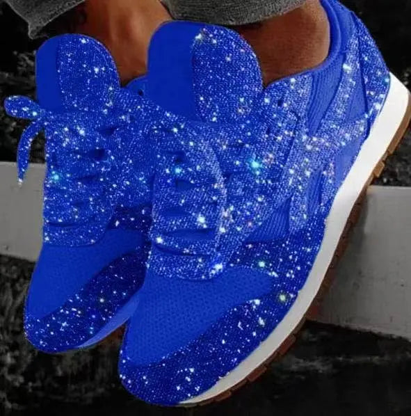Γυναικεία Μοντέρνα Καθημερινά Sneakers με Γκλίτερ