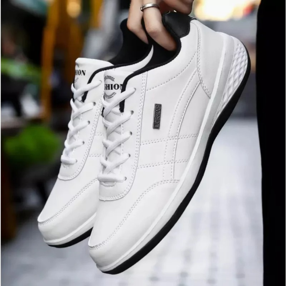 Ανδρικά δερμάτινα Sneakers σχεδιασμένα για ισορροπία