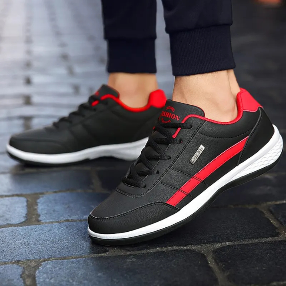 Ανδρικά δερμάτινα Sneakers σχεδιασμένα για ισορροπία