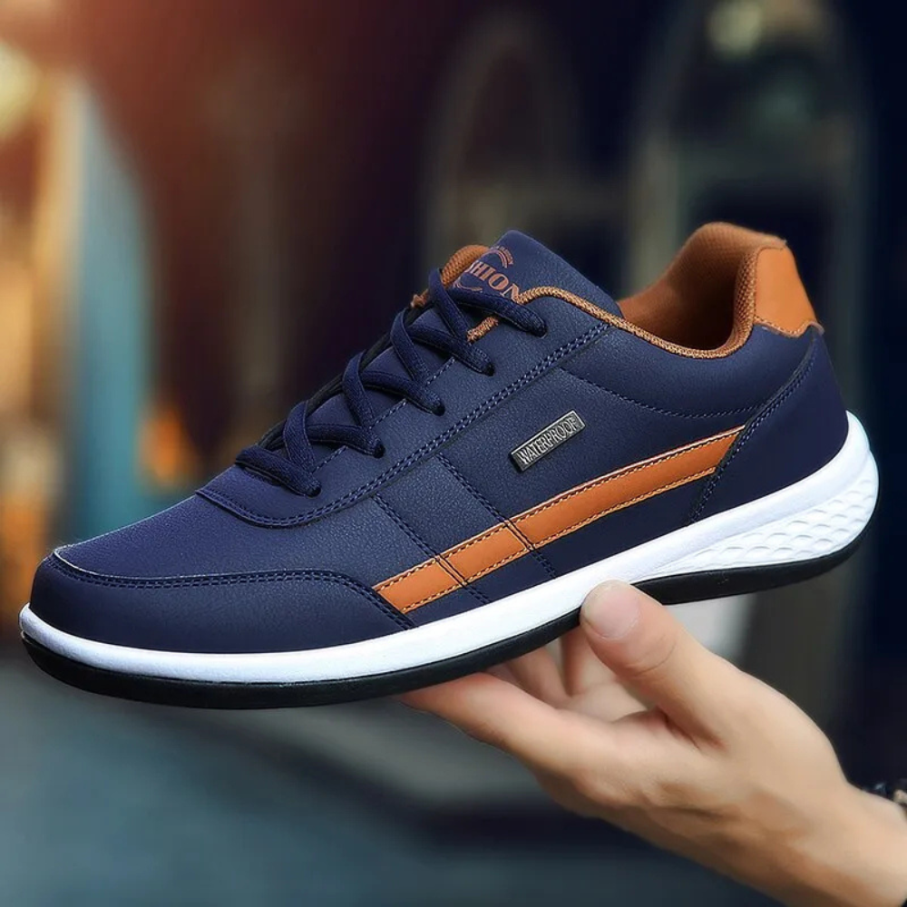 Ανδρικά δερμάτινα Sneakers σχεδιασμένα για ισορροπία