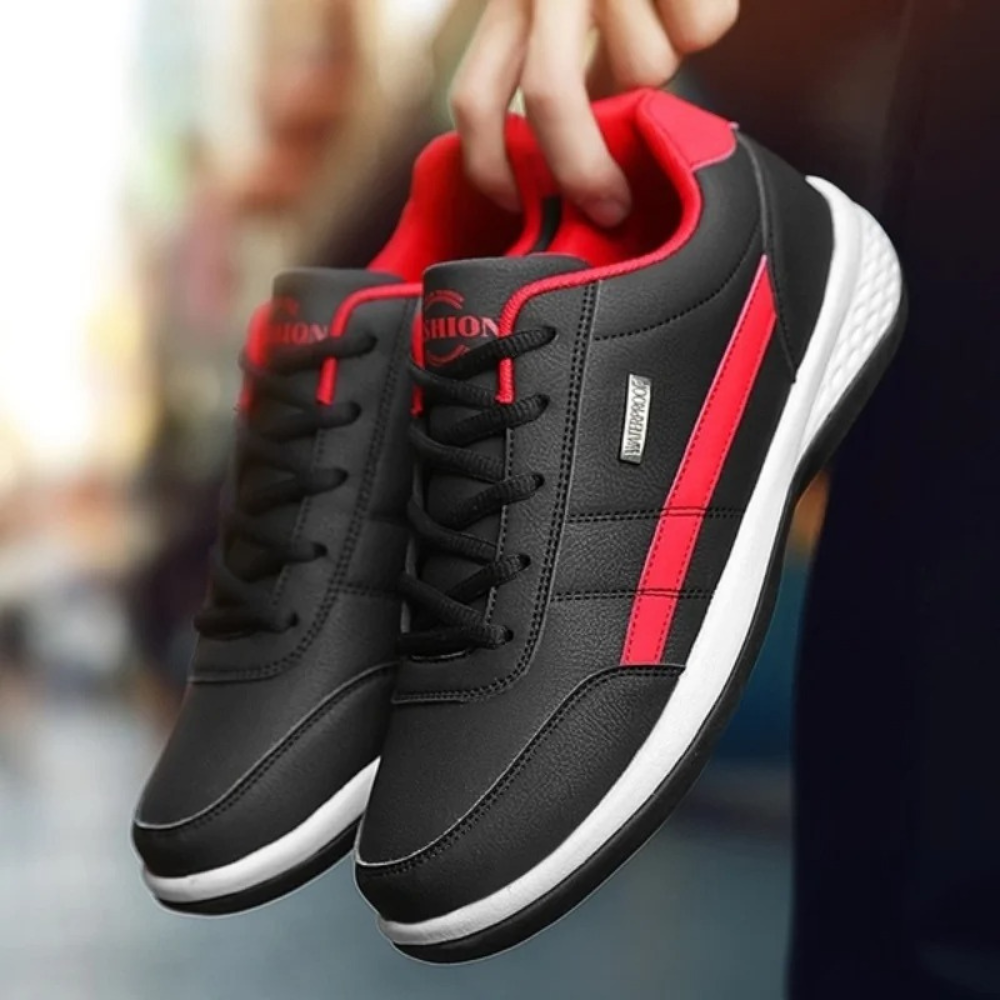 Ανδρικά δερμάτινα Sneakers σχεδιασμένα για ισορροπία