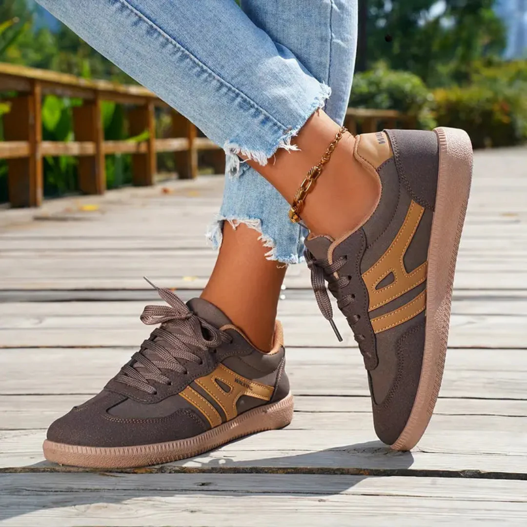 Γυναικεία Ρετρό Sneakers με Κορδόνια | Casual