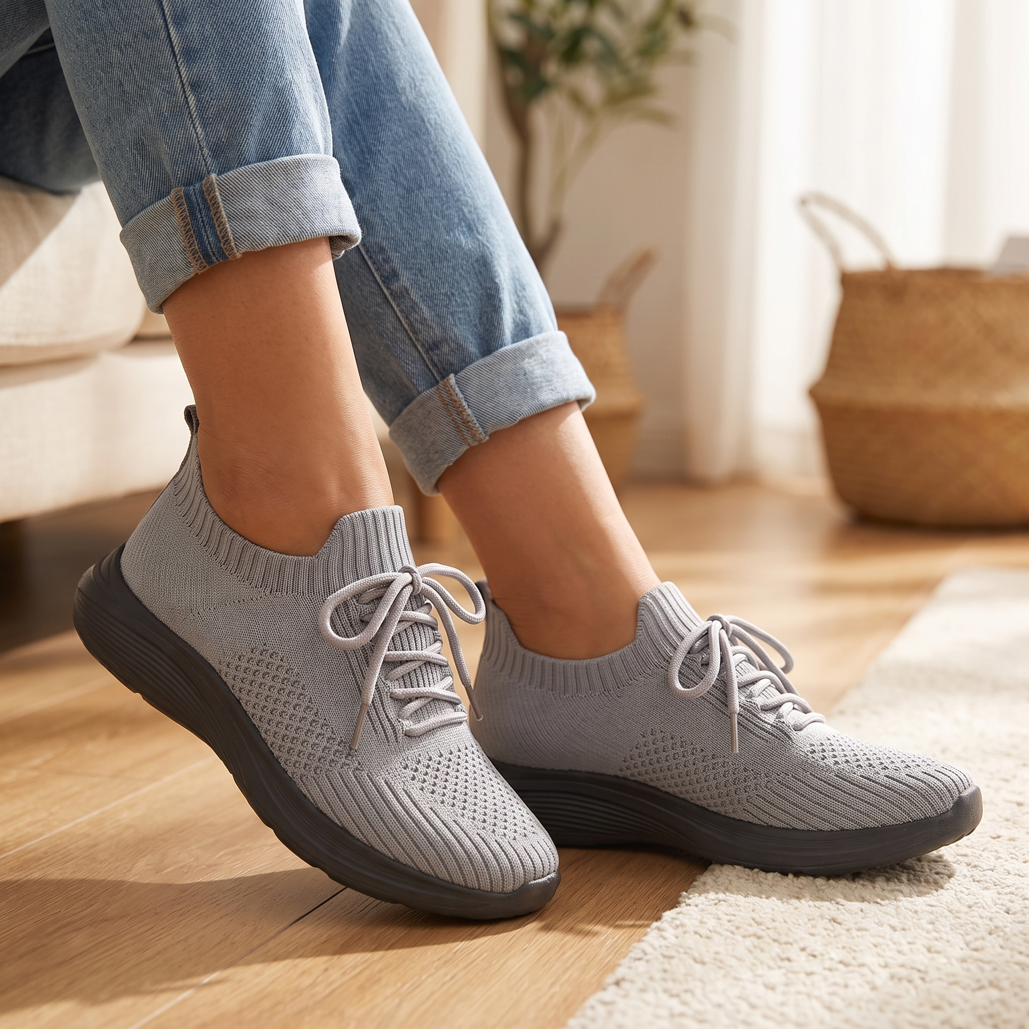 Γυναικεία Ορθοπεδικά Sneakers | Memory Foam | Κατάλληλα για Πρησμένα Πόδια & Διαβήτη