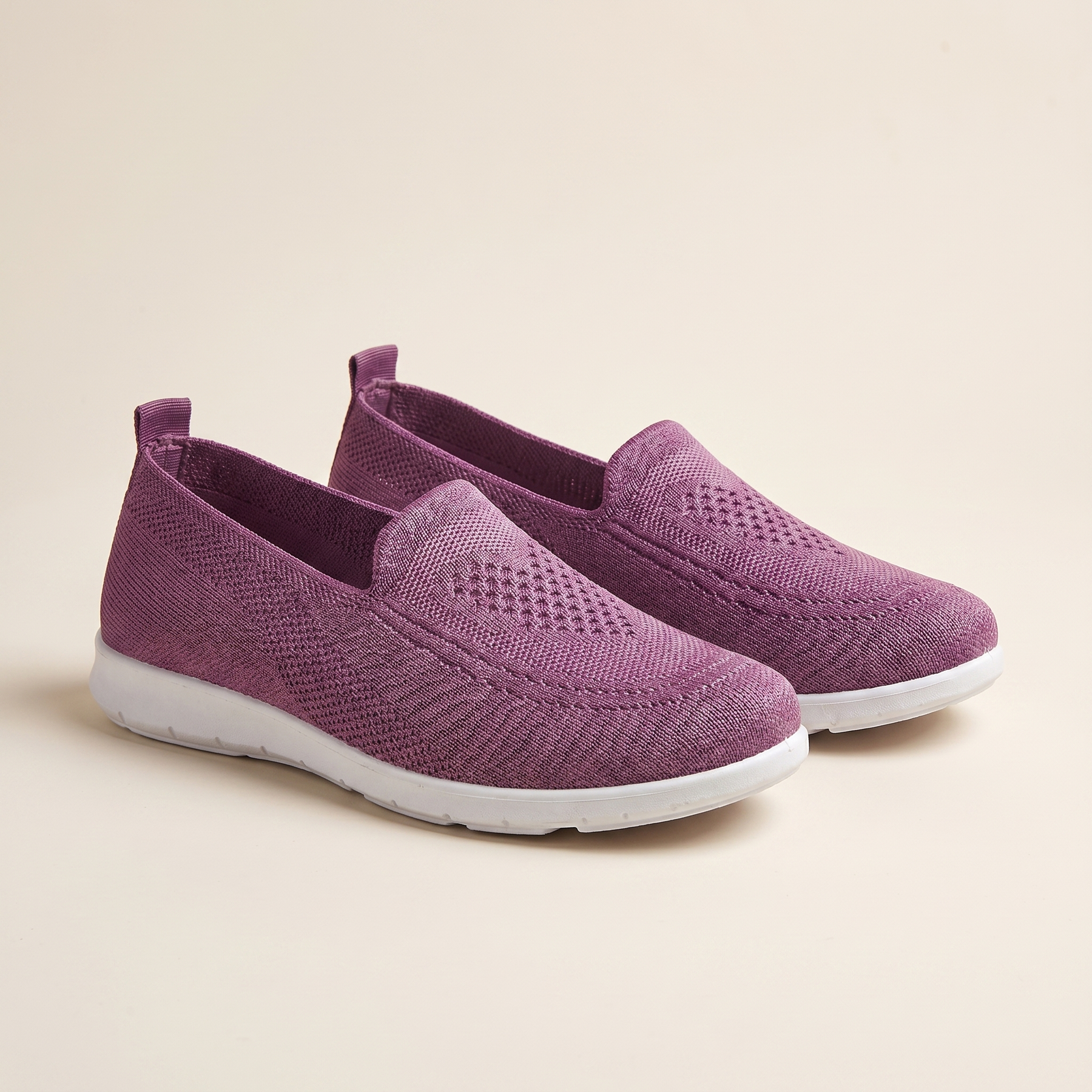 Γυναικεία Πλεκτά Sneakers Slip-On | Αναπνεόμενα Παπούτσια Περιπάτου με Αντικραδασμική Προστασία