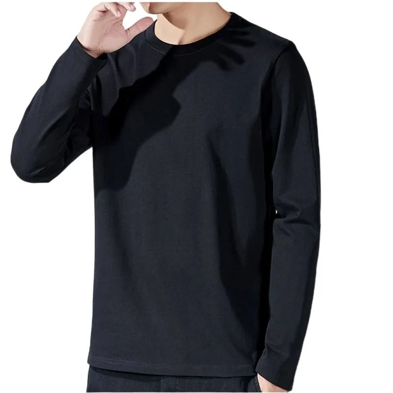 Ανδρικό βαμβακερό μακρυμάνικο T-shirt