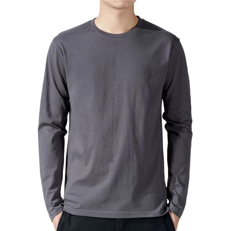 Ανδρικό βαμβακερό μακρυμάνικο T-shirt