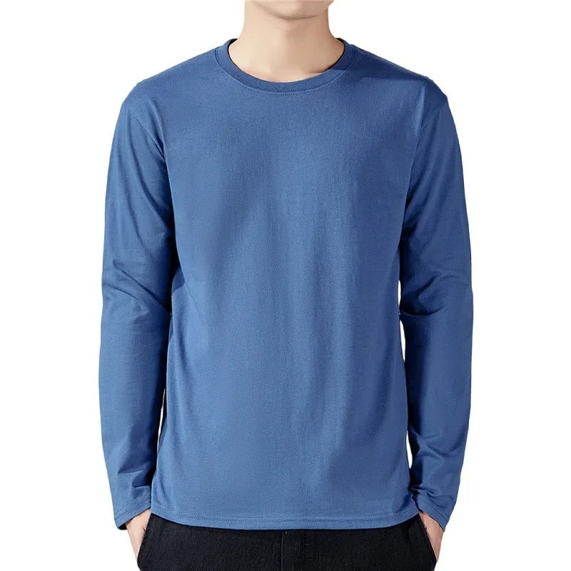 Ανδρικό βαμβακερό μακρυμάνικο T-shirt